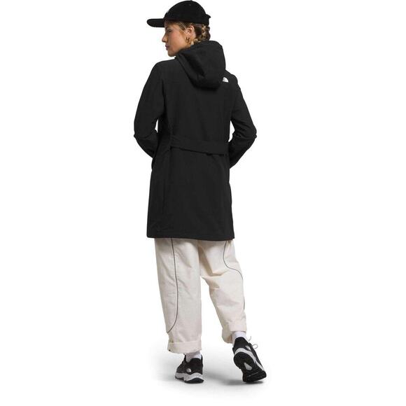 The North Face Women’s Black Insulated Parka Jacket Size Large L – Missing Belt - Picture 2 of 15